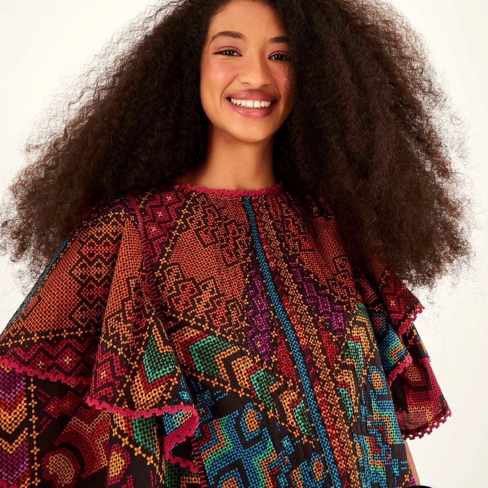 FARM Rio Yawanawa Stripes Blouse